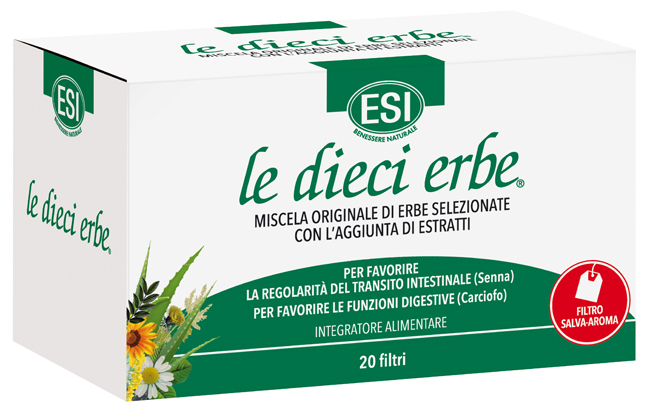 ESI LE DIECI ERBE TISANA 20 FILTRI - Farmacia De Pasquale