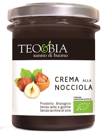 TEO&BIA-CREMA ALLA NOCCIOLA BIO SENZA LATTE 212 G - Farmacia De Pasquale