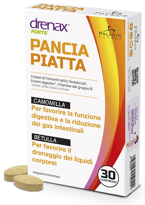 DRENAX FORTE PANCIA PIATTA 30 COMPRESSE - Farmacia De Pasquale
