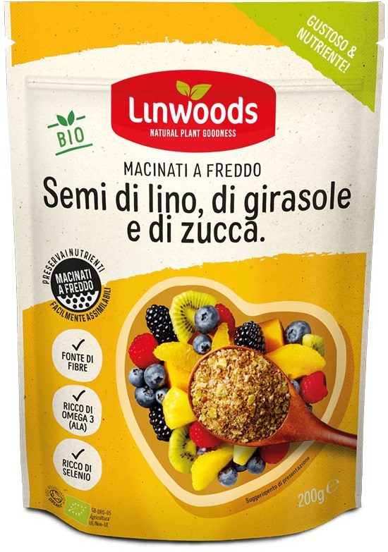 SEMI DI LINO GIRASOLE/ZUCCA MACINATI 200G - Farmacia De Pasquale