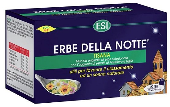 ESI ERBE DELLA NOTTE TISANA 20 FILTRI ASTUCCIO 40 G - Farmacia De Pasquale