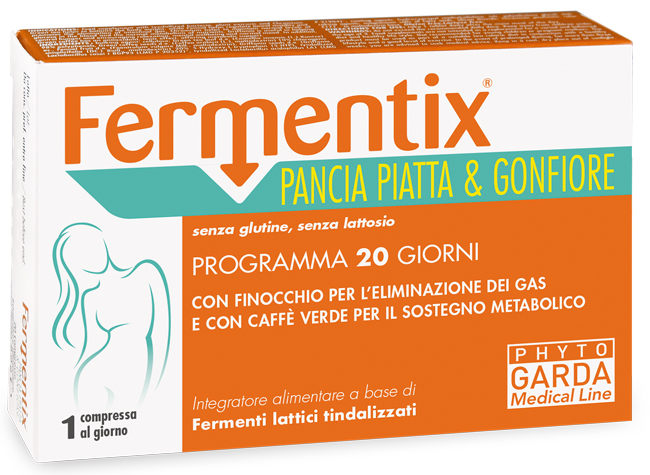 FERMENTIX PANCIA PIATTA E GONFIORE 20 COMPRESSE - Farmacia De Pasquale