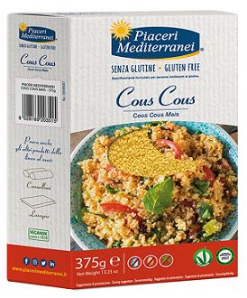 PIACERI MEDITERRANEI COUS COUS DI MAIS 375 G - Farmacia De Pasquale