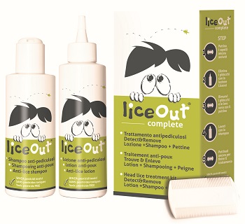 TRATTAMENTO COMPLETO LICEOUT LOZIONE 125ML+ SHAMPOO 125ML + PETTINE RIMOZIONE PIDOCCHI - Farmacia De Pasquale