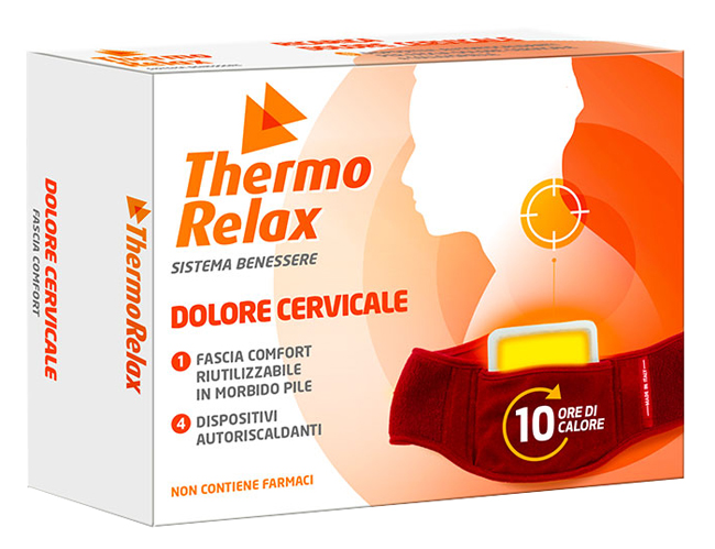 THERMORELAX FASCIA DOLORE CERVICALE+4 DISPOSITIVI AUTORISCALDANTI - Farmacia De Pasquale