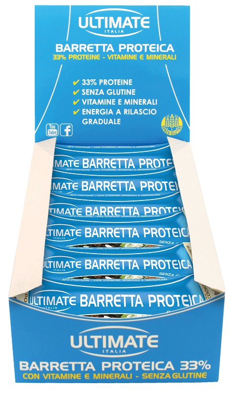 ULTIMATE BARRETTA PROTEICA GUSTO VANIGLIA E COOKIES 24 PEZZI - Farmacia De Pasquale