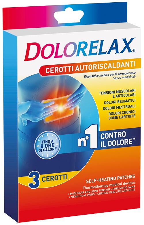 DOLORELAX CEROTTO EFFETTO CALDO 3 PEZZI - Farmacia De Pasquale