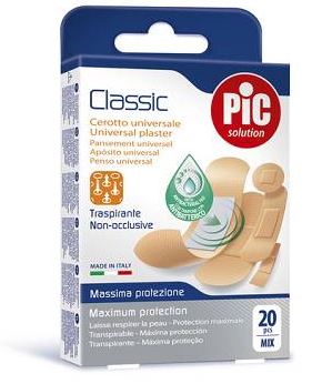 CEROTTO PIC CLASSIC MIX ANTIBATTERICO 20 PEZZI - Farmacia De Pasquale