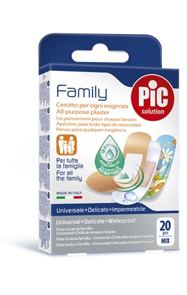 CEROTTO PIC STRIP FAMILY 20 PEZZI ANTIBATTERICO CON TAMPONE - Farmacia De Pasquale