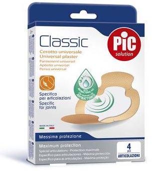 CEROTTO PIC CLASSIC ARTICOLAZIONI ANTIBATTERICO 4 PEZZI - Farmacia De Pasquale