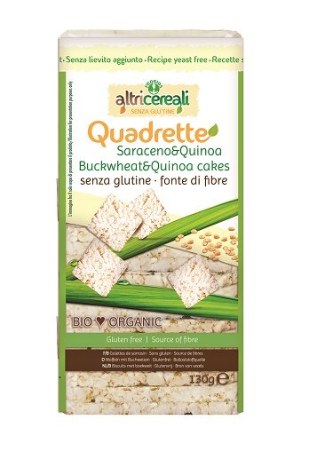 ALTRICEREALI QUADRETTE SARACENO E QUINOA BIO 130 G - Farmacia De Pasquale