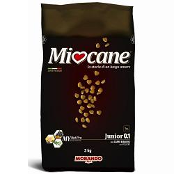 MIOCANE JUNIOR 0,1 CARNI BIANCHE 3 KG - Farmacia De Pasquale