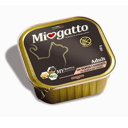 MIOGATTO ADULT SALMONE/GAMBERETTI GRAIN FREE 100 G - Farmacia De Pasquale