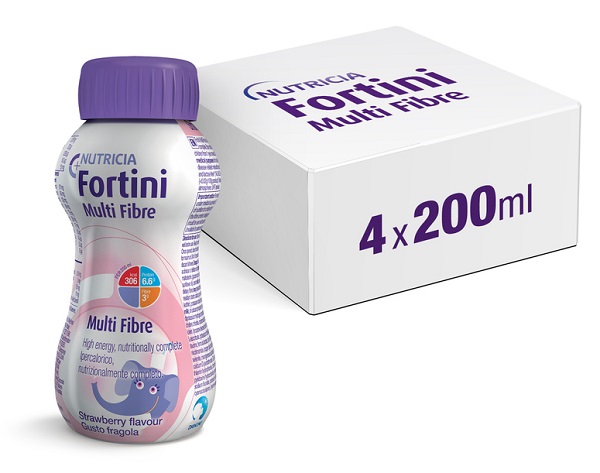 FORTINI MULTI FIBRE GUSTO FRAGOLA 200 ML - Farmacia De Pasquale