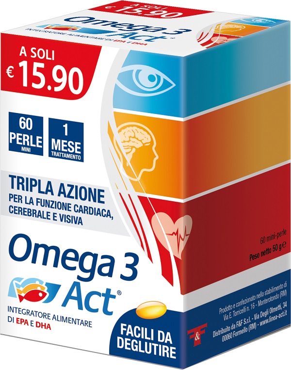 OMEGA 3 ACT 540MG 60 PERLE MINI - Farmacia De Pasquale