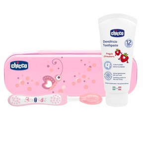CHICCO SET DENTALE ROSA CON FLUORO - Farmacia De Pasquale