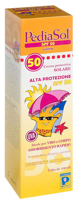 PEDIASOL SPF 50 CREMA SOLARE 100 ML - Farmacia De Pasquale