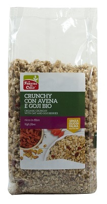 FSC CRUNCHY CON AVENA E BACCHE DI GOJI BIO CON OLIO DI GIRASOLE SENZA OLIO DI PALMA 375 G - Farmacia De Pasquale