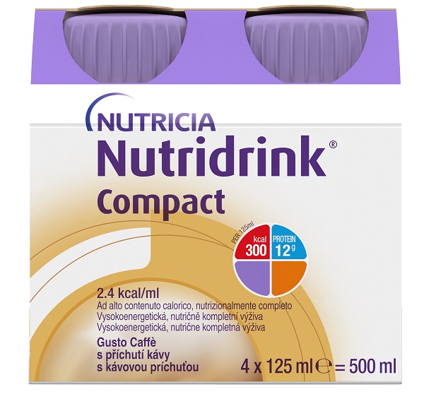 NUTRICIA NUTRIDRINK COMPACT GUSTO CAFFE' 4 BOTTIGLIE DA 125 ML - Farmacia De Pasquale