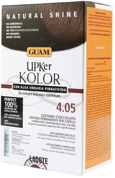 GUAM UPKER KOLOR TINTA CAPELLI 4,05 CASTANO CIOCCOLATO CON ALGA UNDARIA PINNATIFIDA - Farmacia De Pasquale