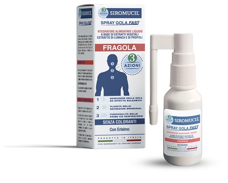SIROMUCIL 3 AZIONI SPRAY GOLA FAST 15 ML - Farmacia De Pasquale