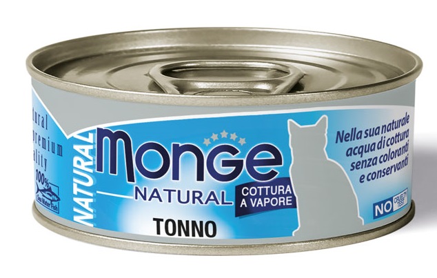 MONGE NATURAL QUALITY GATTO MONGE NATURAL TONNO DELL'ATLANTICO 80 G - Farmacia De Pasquale