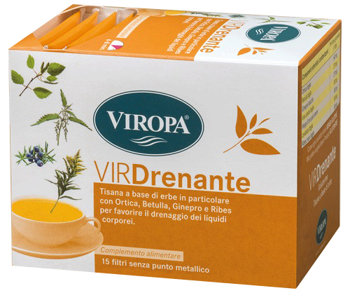 VIROPA DRENANTE TISANA 15 BUSTINE - Farmacia De Pasquale
