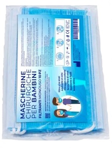 MASCHERINA CHIRURGICA BIMBO 10 PEZZI - Farmacia De Pasquale
