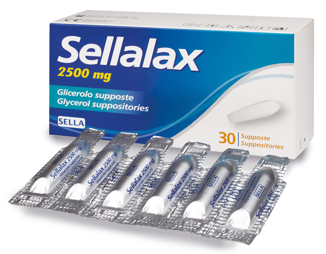 SELLALAX 2500MG SUPPOSTE GLICEROLO 30 PEZZI - Farmacia De Pasquale