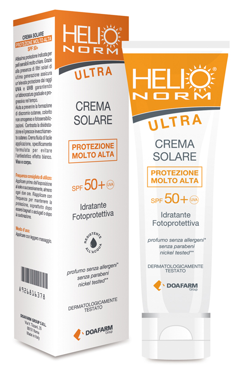 HELIO NORM ULTRA CREMA SOLARE SPF 50+ 100 ML - Farmacia De Pasquale