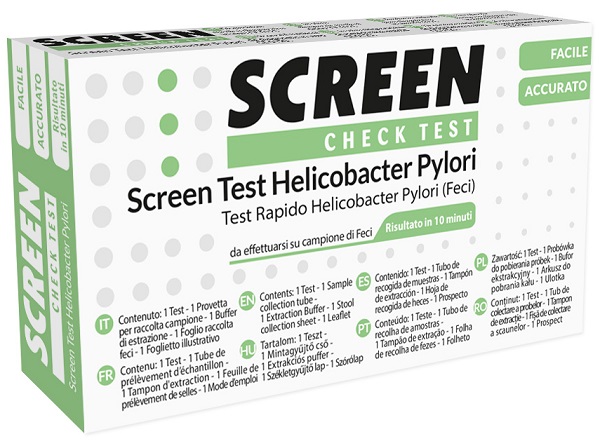 SCREEN TEST RAPIDO ANTIGENI HELICOBACTER PYLORI FECI UMANE - Farmacia De Pasquale