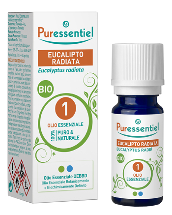 PURESSENTIEL EUCALIPTO RADIATA OLIO ESSENZIALE BIO 10 ML - Farmacia De Pasquale