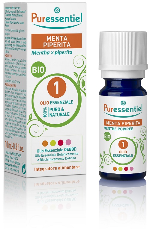 PURESSENTIEL MENTA PIPERITA OLIO ESSENZIALE BIO 10 ML - Farmacia De Pasquale