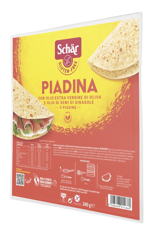 SCHAR PIADINA 3 PEZZI DA 80 G - Farmacia De Pasquale
