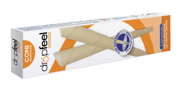 DROPFEEL PHARMA CONI AURICOLARI CON SISTEMA FRANGIFIAMMA 2 PEZZI - Farmacia De Pasquale