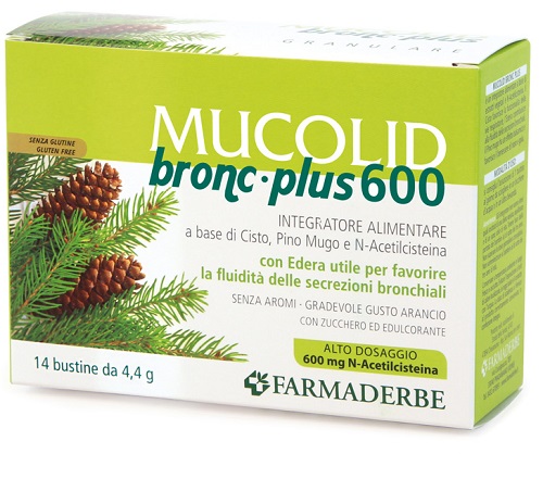MUCOLID BRONC PLUS 600 14 BUSTINE - Farmacia De Pasquale
