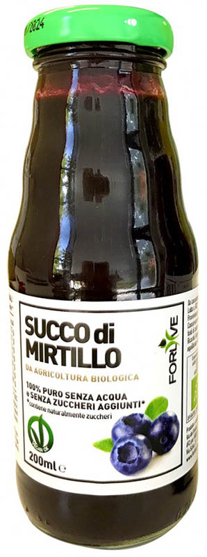 SUCCO DI MIRTILLO BIO 200 ML - Farmacia De Pasquale