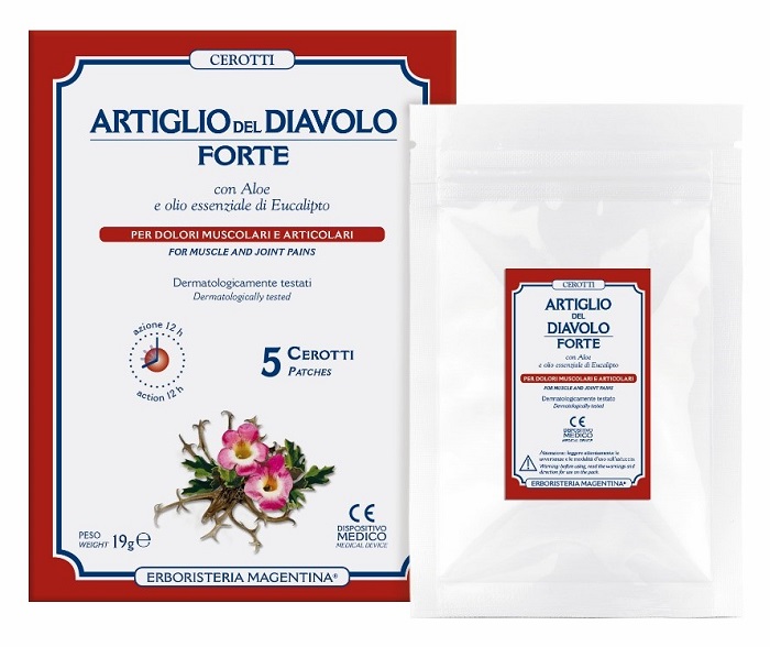 ARTIGLIO DEL DIAVOLO FORTE CEROTTO 5 PEZZI - Farmacia De Pasquale