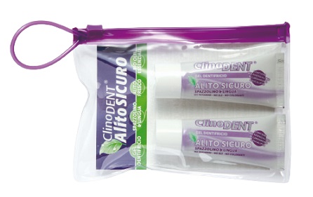 CLINODENT GEL DENTIFRICIO ALITO SICURO 2 TUBETTI DA 20 ML - Farmacia De Pasquale