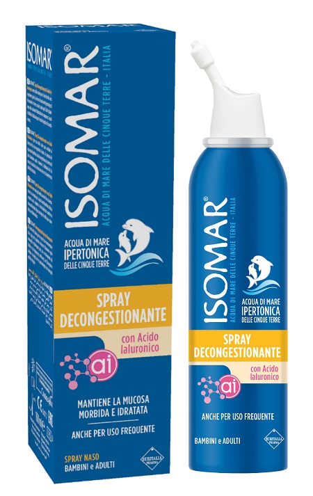 ISOMAR SPRAY DECONGESTIONANTE ACIDO IALURONICO 100 ML - Farmacia De Pasquale