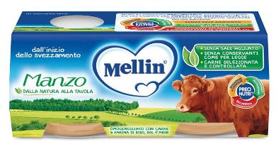 MELLIN OMOGENEIZZATO MANZO 2X120 G - Farmacia De Pasquale
