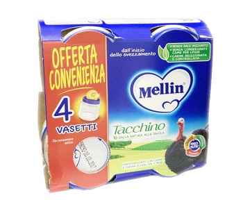 MELLIN OMOGENEIZZATO TACCHINO 4X80 G - Farmacia De Pasquale