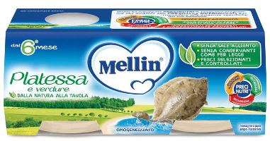 MELLIN OMOGENEIZZATO PLATESSA 2X80 G - Farmacia De Pasquale