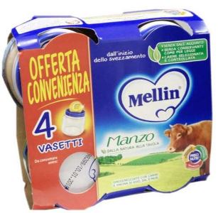 MELLIN OMOGENEIZZATO MANZO 4X80 G - Farmacia De Pasquale