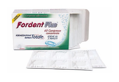 FORDENT PLUS 60 COMPRESSE CONCENTRATE PER DENTIERE E APPARECCHI ORTODONTICI - Farmacia De Pasquale