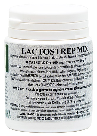 LACTOSTREP MIX 500 MACERATO GLICERICO 50 CAPSULE - Farmacia De Pasquale