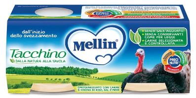 MELLIN OMOGENEIZZATO TACCHINO 2 X 80 G - Farmacia De Pasquale