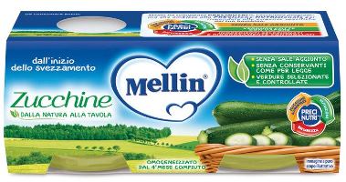 MELLIN OMOGENEIZZATO ZUCCHINE 2 X 80 G - Farmacia De Pasquale