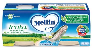 MELLIN OMOGENEIZZATO TROTA 2 X 80 G - Farmacia De Pasquale