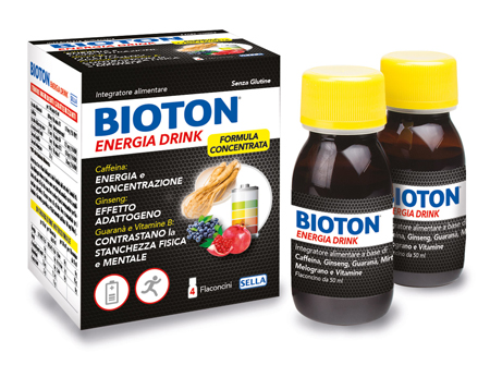 BIOTON ENERGIA DRINK 4 FLACONCINI X 50 ML - Farmacia De Pasquale